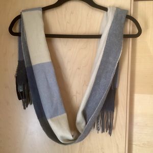 Cejon multicolor scarf, shades of blue, beige 183